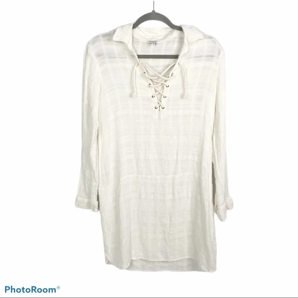 Splendid Sandbar stripe lace up dress - Picture 6 of 15